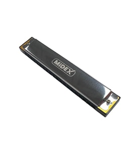 Midex HN-20SL Silver 20 Delikli Mızıka Do (c)