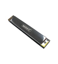 Midex HN-20SL Silver 20 Delikli Mızıka Do (c)
