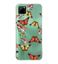 PrintiFy Realme C11  ile Uyumlu 1mm Slim Fit Water Color 2 Baskılı Şeffaf  Kılıf