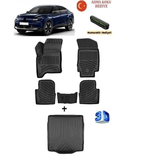 Rizline Citroen C4X (1.2 Hybrid) 2023 Sonrası Uyumlu 3D Havuzlu Paspas ve Bagaj Havuzu Seti ASMA KOKU VE NUMARATÖR HEDİYELİ