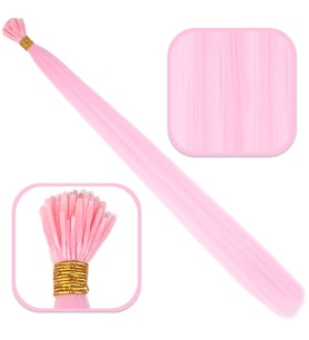 Fiber Sen Boncuk Kaynaklık Renkli / Pembe / 100 Adet