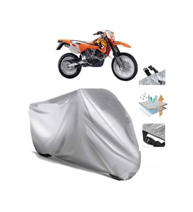 Ktm 620 Sc  Arka Çanta (bağlantı Tokalı) Uyumlu SolarBlock Prime Motosiklet Brandası Örtüsü (Siyah)