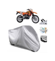 Ktm 620 Sc  Arka Çanta (bağlantı Tokalı) Uyumlu SolarBlock Prime Motosiklet Brandası Örtüsü (Siyah)