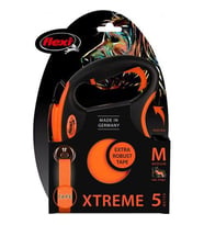 Flexi XTREME Otomatik Şerit Köpek Gezdirme Kayışı 5 Metre Medium (Turuncu)