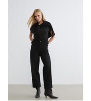 LCW Jeans Siyah Boyfriend Fit Kadın Jean Pantolon