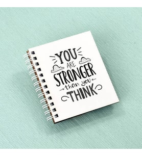 Kankaya Hediye STRONGER Motto Tasarım Not Defteri