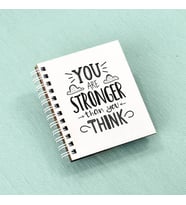 Kankaya Hediye STRONGER Motto Tasarım Not Defteri