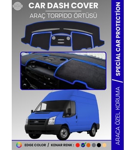 FORD TRANSİT (2013-2018) KAPAKLI Torpido Örtüsü Torpido Koruma Tam Uyum Kaymaz Kolay Montaj