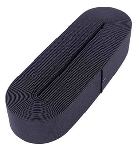 SİYAH - 4CM PAÇA LASTİK YASSI GENİŞ 10MT. (5690)