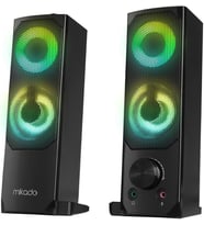 Lexroo MD-S102 2.0 3Wx2CH RGB Ledli Siyah USB Soundbar Hoparlör
