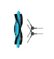 Xiaomi Mop Pro (STYTJ02YM) Uyumlu 1 ADET MAVİ ANA FIRÇA 2 ADET SİYAH YAN FIRÇA