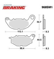 YARI METALİK ÖN FREN BALATASI / YAMAHA / YZF R25 / 250cc / ÖN / 2014-2015-2016-2