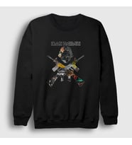 Presmono Unisex Siyah Soldier V2 Iron Maiden Sweatshirt 293879tt