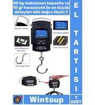 #Tartı Hassas Işıklı LCD Ekranlı Elektronik Dijital El Kantarı 50 Kg Terazi Tartı 10 Gr Hassasiyet