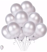 Pazariz  Global 20 Ad Gri Beyaz Karışık Balon