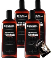 Brickell Erkeklere 4 Adet 237 ml Saçsakal Şampuanı Brickell Antibeyaz + Yanında Jel