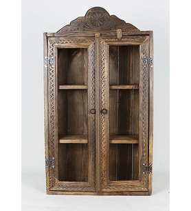 Eskitme Ahşap Ecza Dolabı 40x69x12 cm.