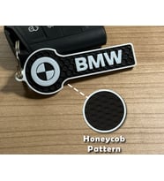 BMW Logolu Yeni Nesil Anahtarlık - 3D Yazıcı Özel Tasarım Petek Dokulu Luxe Form Premium Aksesuar