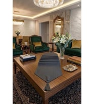 Çizgili Tek Runner, Colber Tek Runner 40x140cm Füme