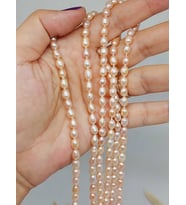 İnci Dizi Pembe Royal Quality 5*6mm (53340)