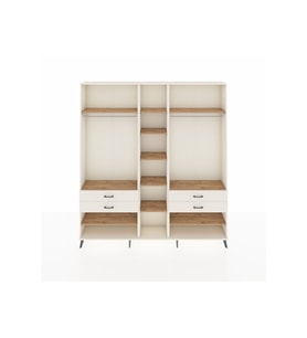 Arges Dolap 11 Raflı 4 Çekmeceli 2 Askılı 220x30x243 Aytaşı-Çam/Aytaşı