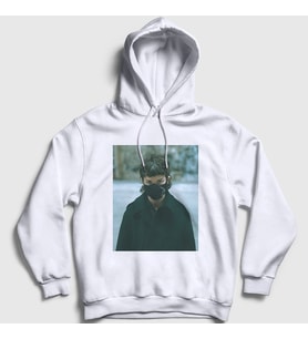 Presmono Unisex Beyaz Dj Techno I Hate Models Kapüşonlu Sweatshirt 553457tt