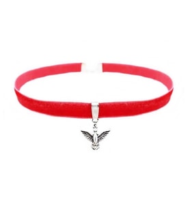 Albatros Kuşu Choker Tasma Kolye (Pembe)
