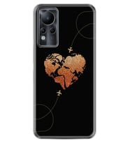 INFINIX Note 11 Pro Note 10 Hot 9 Play Kılıf Desemli Silikon Plane Heart 1721