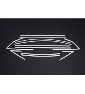 Ford Focus Uyumlu 3 Hatchback Krom Cam Çerçevesi 12 Parça 2011-2017 Arası