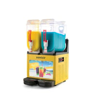 Samixir SLUSH24.YA Slush Twin Allure, Granita, Meyve Suyu Dispenseri, 12+12 L, Sarı