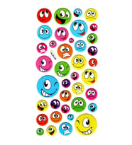 Sticker Kabartmalı Stiker Defter, Planlayıcı Etiket (HL88-026) - 17X9 cm - Renkli Emoji