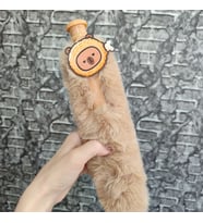 1 ADET 26 cm TÜYLÜ UZUN BOY JEL KALEM TÜKENMEZ JEL KALEM (Kahverengi)