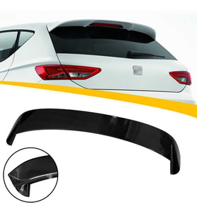 Seat Leon Mk3 Spoiler Parlak Siyah Spoyler Plastik İthal