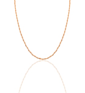 Gümüş rose toplu italyan kolye SGTL12142ROSE