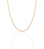 Gümüş rose toplu italyan kolye SGTL12142ROSE