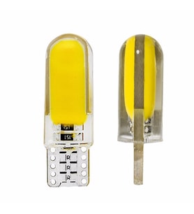 T10 Silikon Sarı Led DC 12V Araba Aydınlatma Ampul Yan Park Lamba