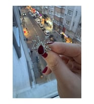 Gotik Kırmızı Örümcek Ayarlanabilir Kadın Yüzük