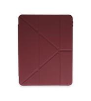 Apple İpad Pro 12.9 (2021) Kılıf Kalemlikli Mars Tablet Kılıfı - Mürdüm
