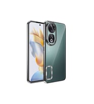 Honor 90 Uyumlu Kılıf Kamera Korumalı Logo Gösteren Zore Omega Kapak (Siyah)