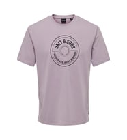 ONLY & SONS ONSLAMER LIFE REG LOGO SS TEE 22028168 (Pudra)