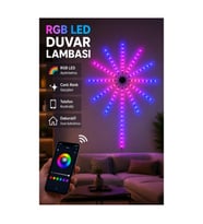 Telefon Kontrollü RGB LED Duvar Aydınlatması – Dekoratif İç Mekân Lambası