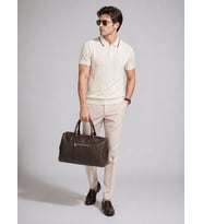 ADV 5058  TRİKO POLO YAKA TİŞÖRT/KEMİK/M
