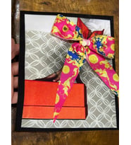 22X19 CM 3 BOYUTLU KURDELE TOKALI ÇANTALI KIZ ARMA DİKİŞ APLİKE (Fuşya)