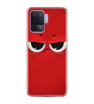 Oppo Reno 5 Lite Kılıf Resimli Desenlim Silikon Platinium Series Red 1829
