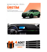 CHERY OMADA 5 (2022-2024) Uyumlu Torpido Koruma Örtüsü Oto Kılıfı - Siyah