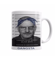 Walter White Gangsta Branco Kupa Bardak Porselen