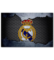 Cakatablo Real Madrid Logo Gri Siyah Petek Zemin
