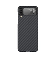 Nettech Samsung Galaxy Z Flip 4 Uyumlu NT-N018 Kevlar Carbon Arka Koruma Kılıf NT-106457