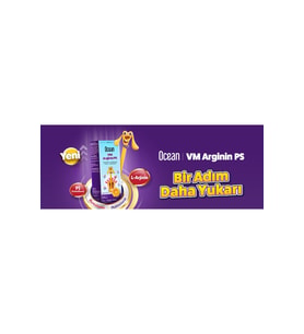 OCEAN VM ARGİNİN PS BOY UZAMA BÜYÜME GELİŞME İÇİN ARJİNİN İÇEREN ŞURUP 150 ML 8697595873533
