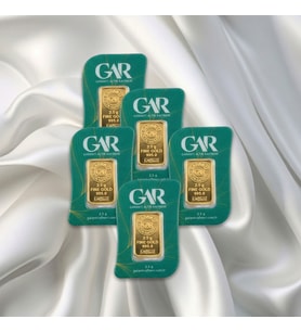 5 Adet 2.5 Gr 24 Ayar Gar Gram Altın